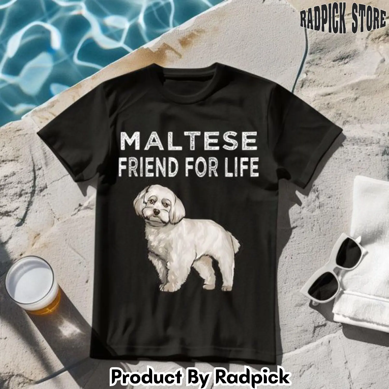 Maltese friend for life dog tshirt rp2642141